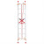 铁锣卫 铝合金伸缩直梯 工程户外单梯折叠梯子 升降梯 2mm厚（可伸到6.5米） 