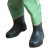 京斯坦 防化服氯丁橡胶连体半封闭核辐射耐酸碱FFY03  连体式 绿色 小码（含手套靴子不含面具背包） 
