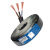 金杯电缆 电线电缆 RVV-2*0.5 铜芯护套软线 100米/卷 黑色