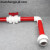红色UPVC水管  PVC给水管 红色塑料水管 红管 红色PVC塑料硬管 外径63mm（壁厚3.0mm）