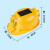 久匀  双风扇安全帽太阳能可充电制冷风扇带灯夏季工地防晒遮阳帽风扇头盔 黄色6000双风扇