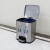 迪恩斯（DEANS）不锈钢脚踏垃圾桶分类垃圾桶带盖双桶干湿分离办公室厨房客厅商用脚踩式15升 