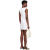 吉尔·桑达（Jil Sander） 618女士白色摆缝袋连衣裙 Optic white 32 DK