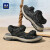 海澜之家HLA凉鞋男士时尚休闲凉鞋耐磨舒适沙滩鞋HAALXM2DBG088 黑色44
