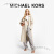 迈克.科尔斯（MICHAEL KORS）MICHAEL KORS 女士亚麻系带中长款风衣外套 麻灰色 101 S