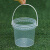 密封塑料桶透明小水桶雪糕包装桶带盖冰粉桶水果桶龙虾桶海蜇桶打包桶5/10L升 1L-透明