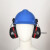 盛世浩瀚定制挂安全帽耳罩隔音降噪防噪音消音工厂工业护耳器插挂式安全帽 隔音耳罩金属支架卡扣式
