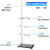 铁架台实验室支架化学实验器材不锈钢固定夹十字夹小大号铁圈加厚 标准铁架台一杆一座70cm
