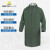 代尔塔/DELTAPLUS 407005 双面PVC涂层带袖雨披风衣版连体成人一体式雨衣防暴雨 绿色 2XL码 1件