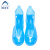 阿力牛 AZF86 PVC注塑一体成型防雨鞋套 加厚耐磨雨鞋套 蓝色高筒 2XL(42-43码） 