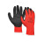 伍尔特官方（WURTH）0899408208 涤纶防护手套-乳胶涂层-红/黑-8号，5副