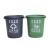 庄太太 户外环卫分类垃圾桶商用工业塑料垃圾桶【45L圆桶-无盖/颜色备注】ZTT0908