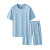 莫代尔男士睡衣家居服春夏季纯色圆领短袖短裤套装 摩登灰 XL(121~140斤)