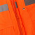 百舸 反光雨衣雨裤套装 交通警示环卫施工执勤防水双层分体雨衣 橙色 L/165