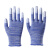 PU浸塑胶涂指 尼龙手套劳保工作耐磨防滑 劳动干活薄款胶皮手套 蓝色涂指手套（12双） M