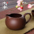 巫记   宜兴紫砂壶手工茶壶400ml大号泡茶壶功夫茶具茶杯套装特大号 棕色大号公道杯