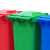 益美得 YJX1 新国标分类垃圾桶加厚大号120L户外环卫大垃圾桶带盖 绿色（厨余垃圾）