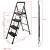稳耐（werner）铁质宽踏板多用梯四步梯 梯长1.5米承重102kg人字梯登高踏板梯子作业爬高梯S404-1CN
