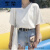 Lee NELLY纯棉白色T恤女短袖2024年新款女装鸡心领夏装上衣 白色- [纯棉] L 建议[100-115斤]