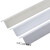 PVC免打孔护角条 护墙角保护条墙护角防撞条包阳角线 装饰护 25mm白色玫瑰 0.5米1.8米以上少于4根对半