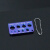 钛合金测量卡牙距螺纹长度测量尺小巧便捷好使用不生锈 蓝紫色 1个-送不锈钢链条1个