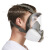 仁聚益防毒面具喷漆打农全面罩 6800款消防大视野硅胶防毒全面具 面具主体不含配件