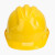 鸣固 ABS高强度安全帽工地工程建筑施工防砸透气劳保头盔安全帽 领导监理 ABS三筋黄色