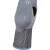 代尔塔202010 4级丁腈涂层防割手套袖口加长抗撕裂耐油防滑耐磨损劳保手套 灰黑色 8