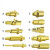 磁吸弹簧顶针电流针导电触点弹簧探针插针伸缩弹性铜顶针 A717