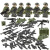 臻智安中国积木东方利剑反恐特种兵维和警察防暴警特小士兵人仔拼装玩具 酷宇7032-8 含2片武器