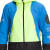 北面（The North Face）男士户外拼色时尚外套 Trailwear Wind Whistle 防风保暖休闲夹克 LED Yellow/Super Sonic Bl S