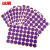 冰禹 BYaf-613 彩色圆点不干胶贴纸（2包）圆形标签纸 25mm紫色2包（600贴/包）
