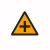 交通标志牌三角乡村道路警示牌左右急弯村庄慢让三叉路指示牌反光 村庄路口70三角厚度1.2mm