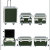 百金顿 显示器铝合金箱 75寸单装 定制液晶屏防震运输包装航空铝箱仪器设备箱