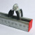 c型钢配件镀锌p型管卡管束 绝缘防震p型管卡 夹钢管固定卡 DN200(含胶皮)(1个)