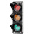 澜世 红绿灯交通信号灯200型三联灯LED路口警示灯行人车辆倒计时信号灯定制 心型红绿灯