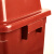 定制适用干湿分类垃圾桶大小号40升20L黑色户外可回收箱弹翻盖家商用餐饮 60升加厚桶-红色无盖 有害垃圾