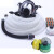自吸式长管呼吸器过滤防毒尘面罩单双人电动送风式空气呼吸器面具 双人电动长管呼吸器(10米)送滤棉价值40元面罩