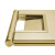 圣极光不锈钢A字牌小心台阶提示牌商场折叠告知牌钛金色可定制G2404