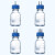 适用实验室补料瓶 发酵罐1/2/3/4通孔试剂加料瓶 小号中号大号 不锈钢 小号100ml四通