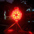 太阳能警示灯三脚架双面发光智能光感应交通安全施工路障信号闪灯 红光
