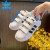 阿迪达斯 （adidas）三叶草童鞋 夏季新款宝宝鞋时尚贝壳头魔术贴休闲鞋透气低帮板鞋 EF4842 20/4K