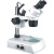 两档变倍体视显微镜 40X80X带光源可选 放大镜 双目显微镜20X60X 不带上下光源40X80X