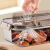 HUKID保鲜盒不锈钢冰箱冷冻带盖便当盒子专用密封饺子收纳