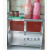 放碗柜厨房橱柜简易柜子储物柜置物架收纳柜多功能组装经济型 二层四门加宽红色72*35*75cm