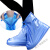 雨鞋套男女加厚高筒雨鞋套子 学生便携式雨靴耐磨防雨湿地面防护 少女粉 XXL42-43