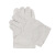 帆布手套劳保手套电焊防护双层24线6线单层12线白甲 单层白甲帆布手套(无衬)(10双)