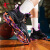 乔丹（QIAODAN）中国乔丹篮球鞋男款低帮实战2024新款破影5代巭回弹减震运动鞋子 黑色/飞影紫 巭回弹+TPU防侧翻 44.5
