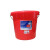 珠塑 塑料提水桶 加厚耐用圆形收纳桶 清洁洗衣桶 大容量水桶 带盖（25个/组） 22L/个