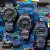 卡西欧（CASIO）手表男 g-shock透明冰韧学生电子运动手表 520情人节礼物送男友 DW-5600NN-1透明迷彩黑蓝